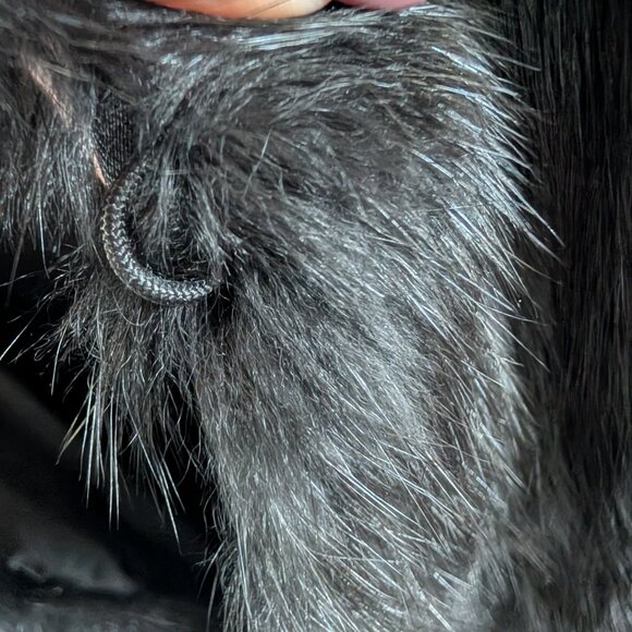 MICHAEL Michael Kors Real Rabbit Fur Vest Black Size Medium - Picture 8 of 14